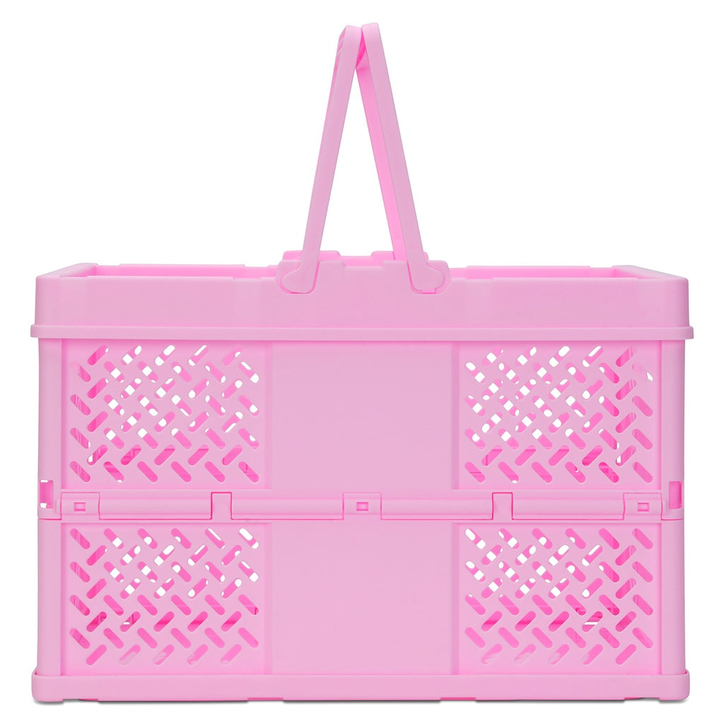 Iscream Large Pink Foldable Storage Crate