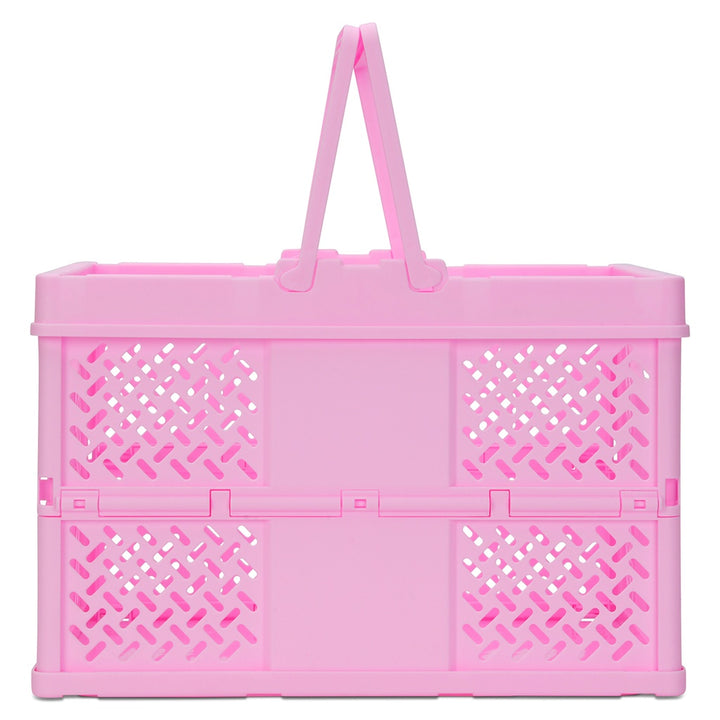 Iscream Large Pink Foldable Storage Crate