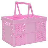 Iscream Large Pink Foldable Storage Crate
