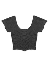 KatieJ Tween Maize Ruched Seamless Tee