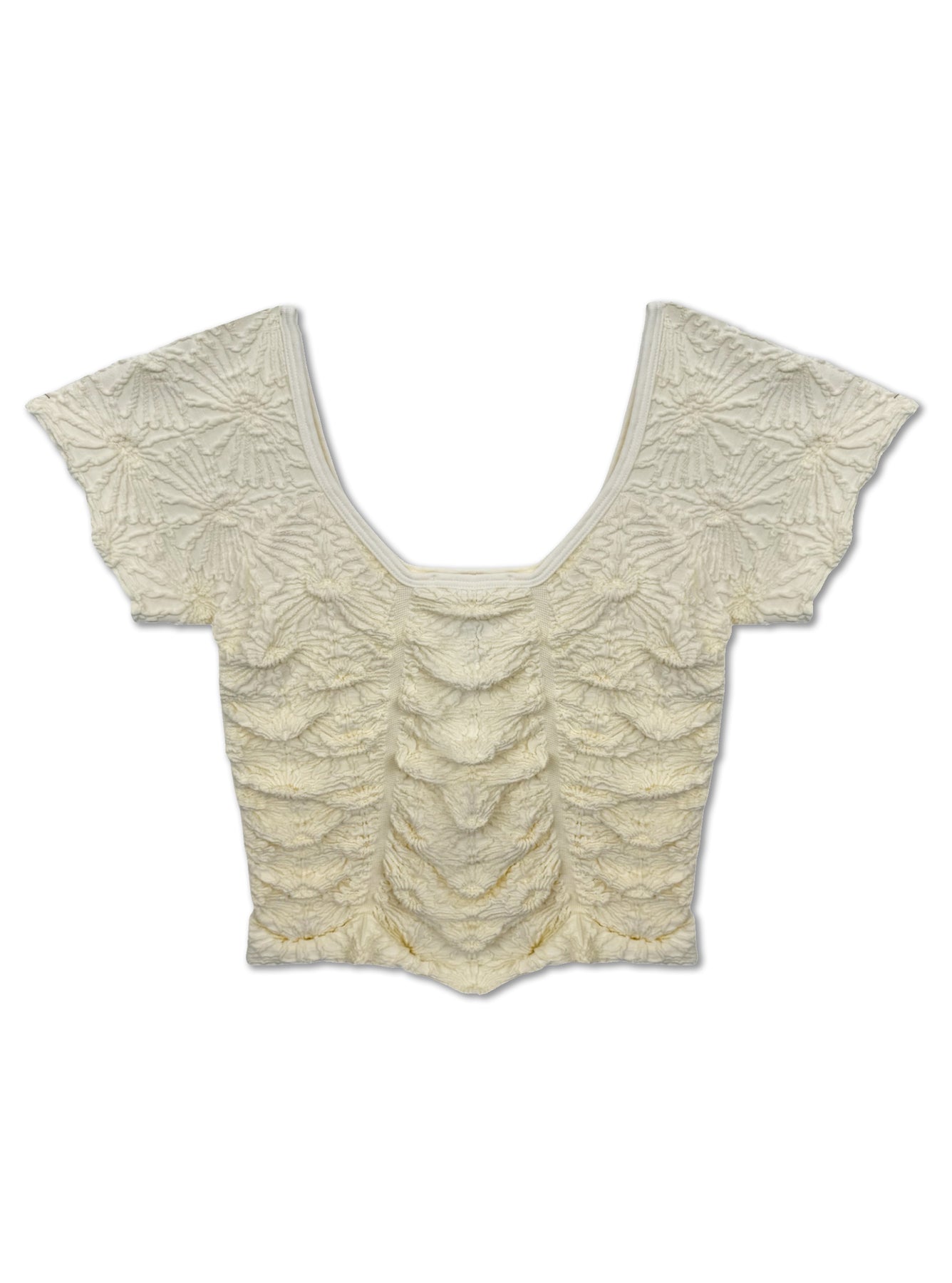KatieJ Tween Maize Ruched Seamless Tee