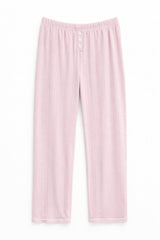 KatieJ Marina Pointelle Pants, Pale Pink