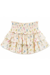 KatieJ Melody Skirt, Cream Tossed Floral
