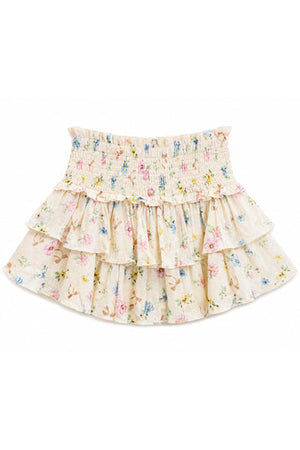 KatieJ Melody Skirt, Cream Tossed Floral