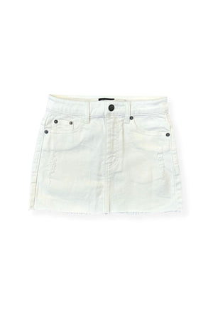 KatiJ Miami Distressed Denim Skirt