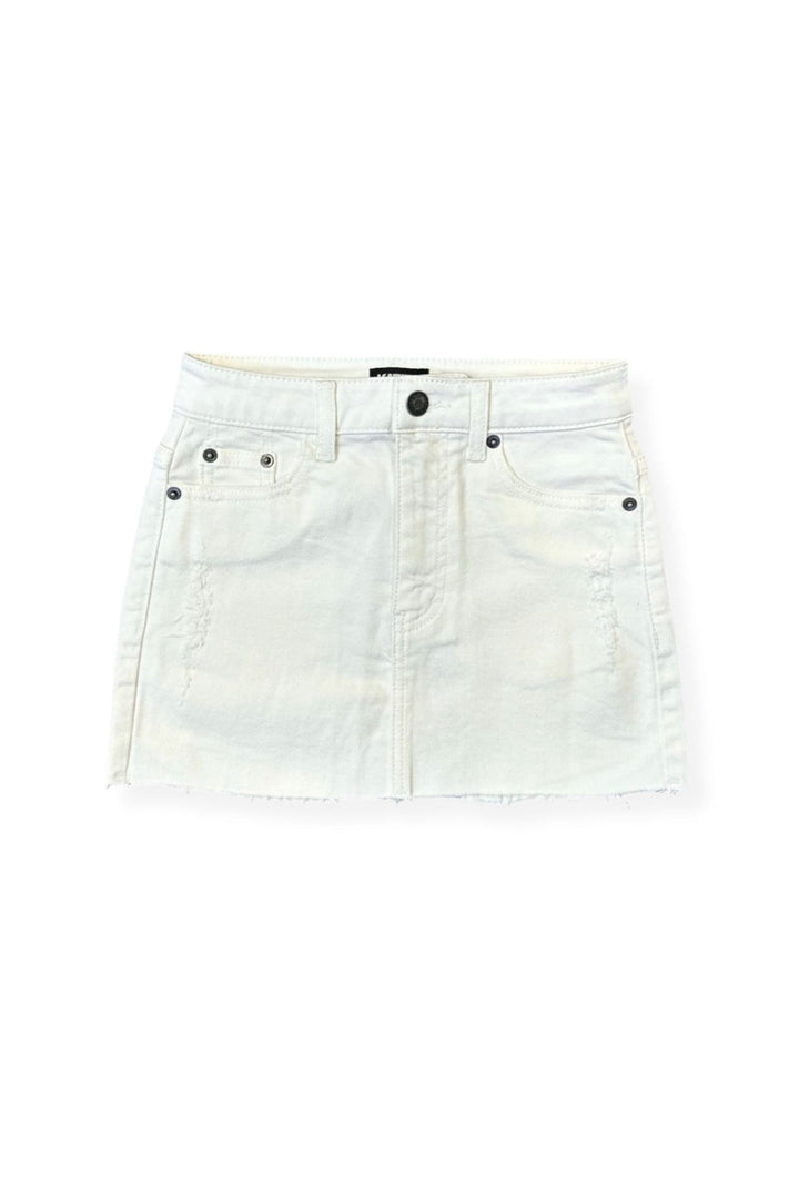 KatiJ Miami Distressed Denim Skirt