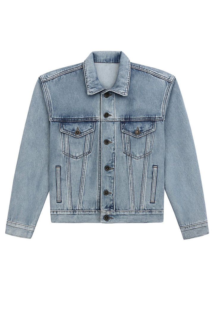 KatieJ Montauk Acid Wash Jean Jacket