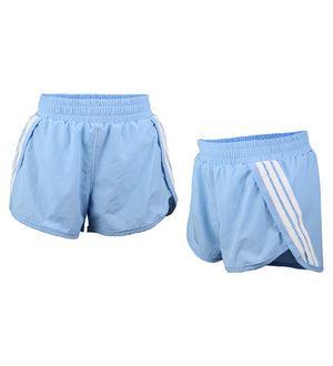 fbz Light Blue Short with White Side Stripes