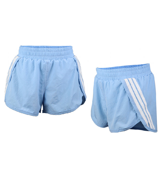fbz Light Blue Short with White Side Stripes