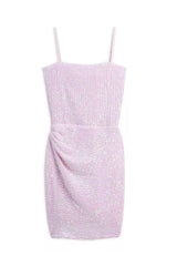 KatieJ Sequin Maddy Dress, Baby Pink Sequin