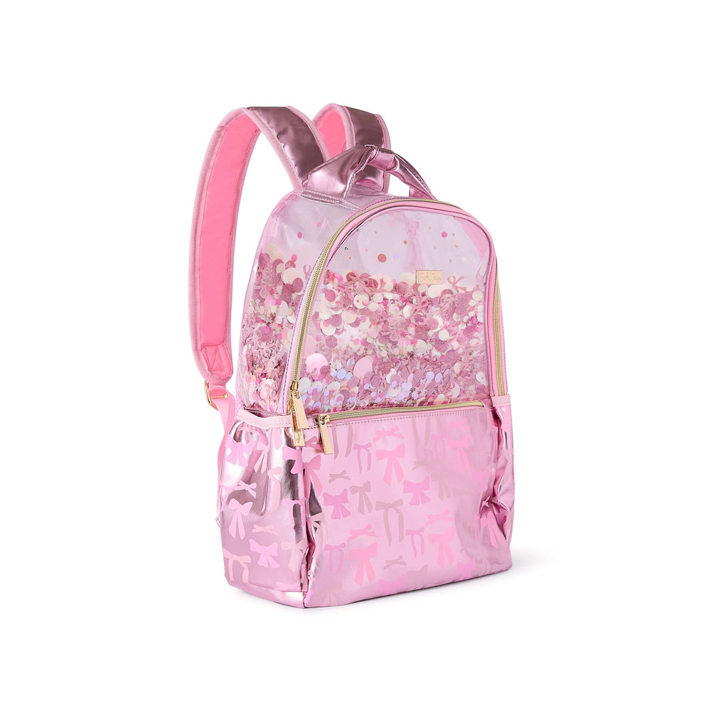 Packed Party Bows And Confetti Backpack