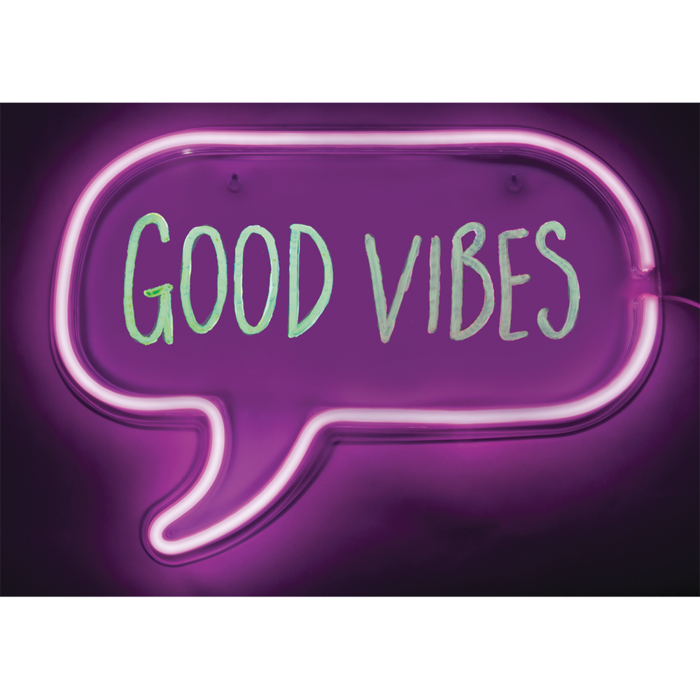 Iscream Neon Speech Bubble Message Light Frame