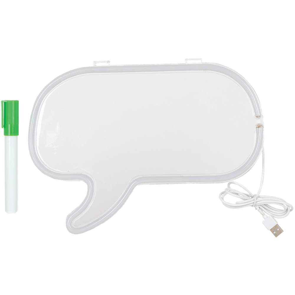 Iscream Neon Speech Bubble Message Light Frame