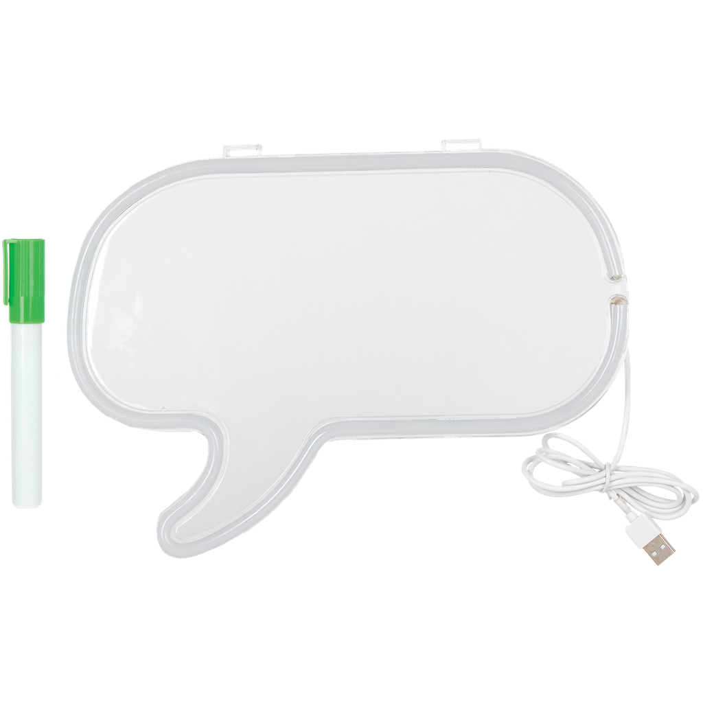 Iscream Neon Speech Bubble Message Light Frame