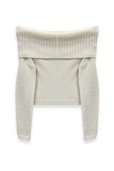 KatieJ Nikki Off-Shoulder Sweater, Cream