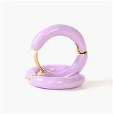 peirced Huggies Earings, Purple