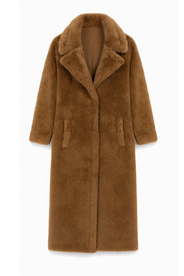 Katie J Paddie Long Length Sherpa Coat