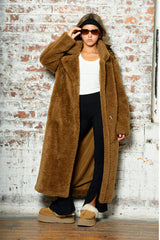Katie J Paddie Long Length Sherpa Coat