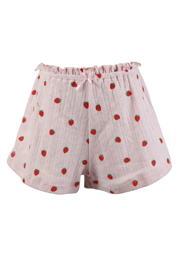 fbz Pink Strawberry Pointelle Short