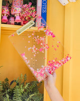 Packed Party Sweet Tart Confetti Acrylic Clipboard