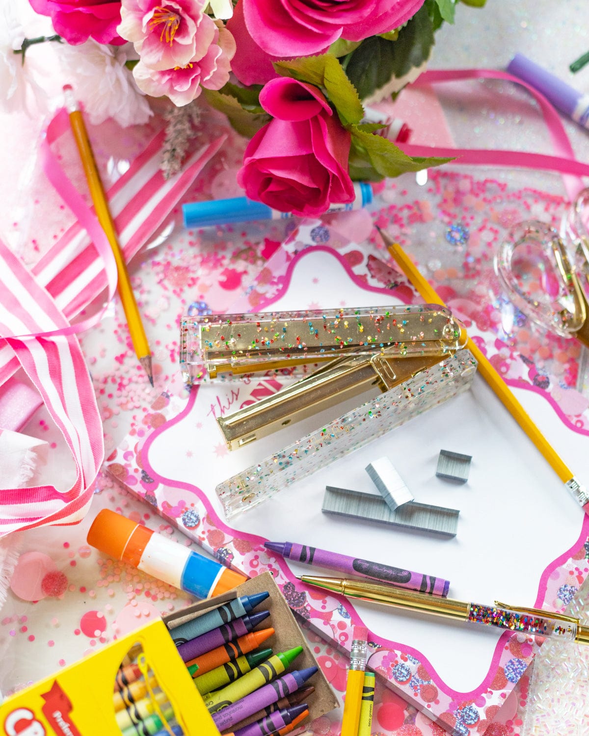 Packed Party Confetti Party Acrylic Stapler