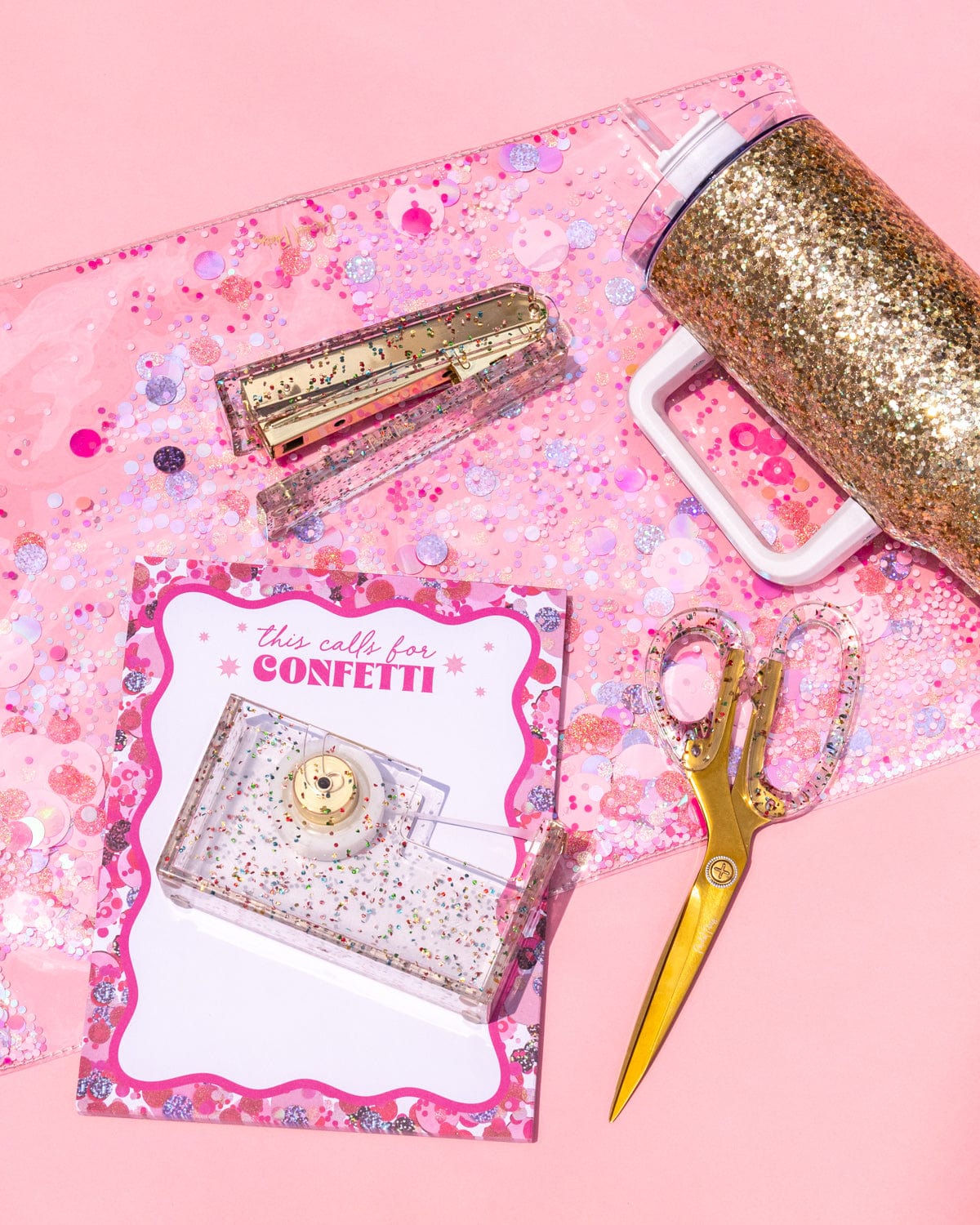 Packed Party Confetti Party Acrylic Stapler