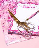 Packed Party Confetti Party Acrylic Scissors