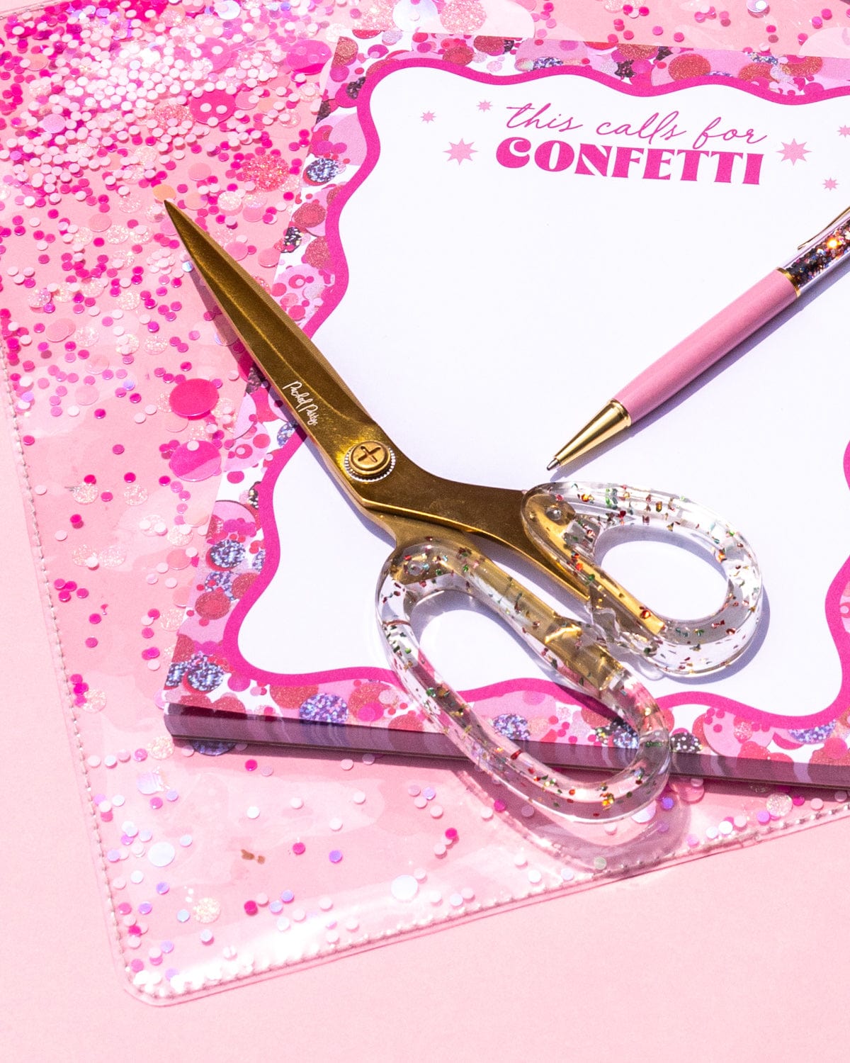 Packed Party Confetti Party Acrylic Scissors