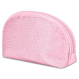 Iscream Pink Rhinestone Oval Cosmetic Bag