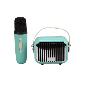 Pocket Karaoke Speaker & Mic Combo-Teal