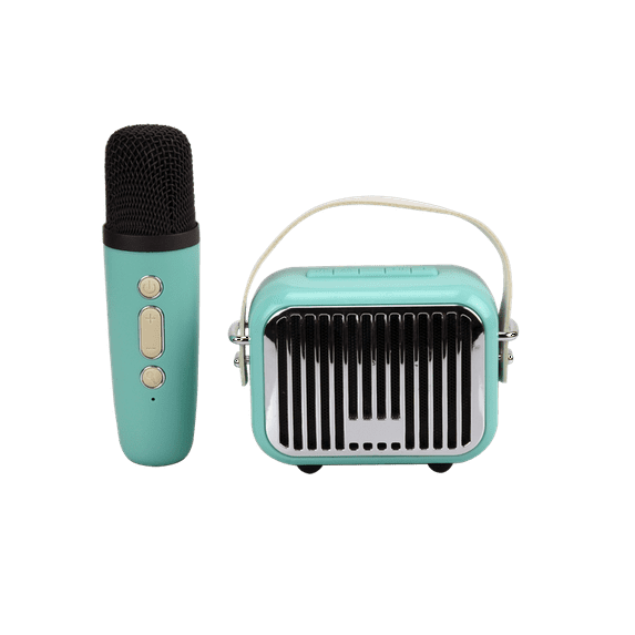 Pocket Karaoke Speaker & Mic Combo-Teal