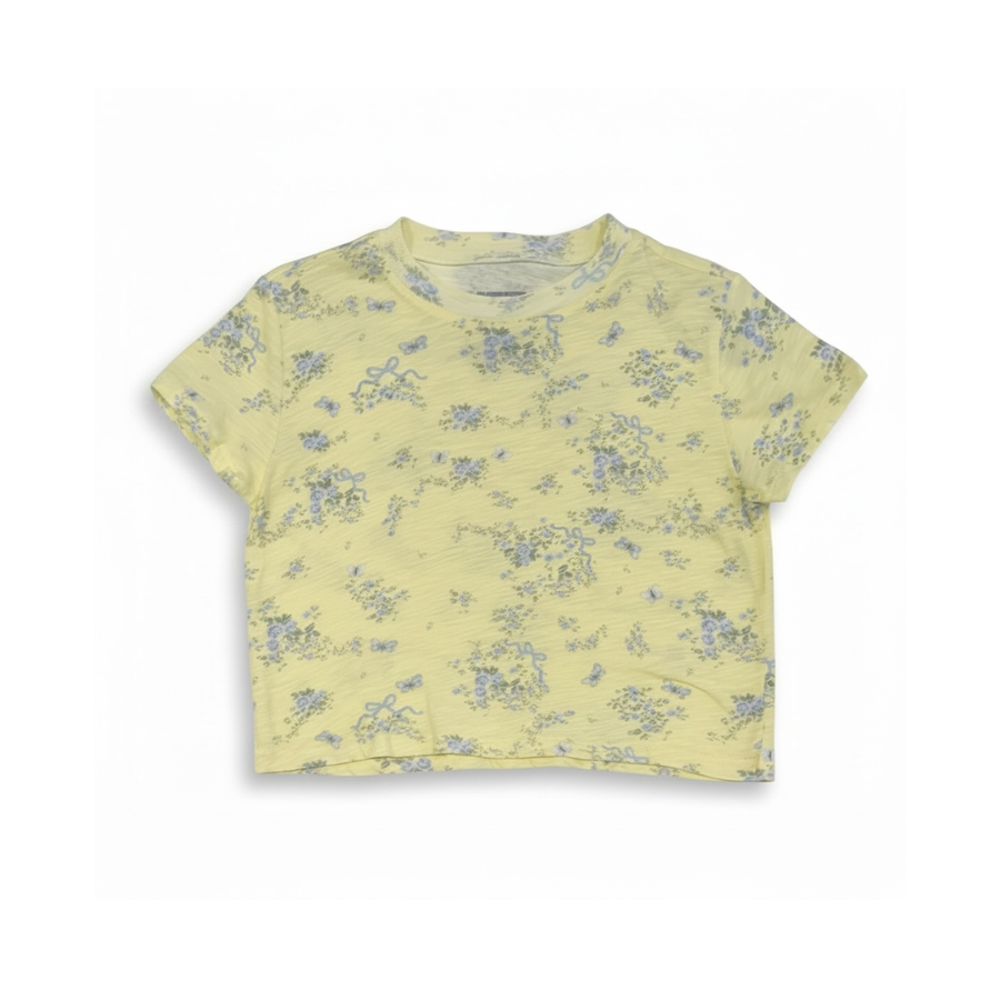 KatieJ Fearless Yellow Ditsy Butterfly Tee