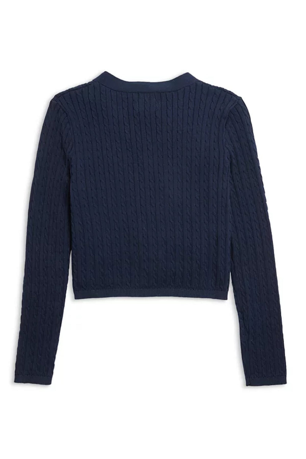 KatieJ Tween Rory Crewneck Cardigan, Navy