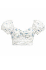 KatieJ Roya Top, White Floral