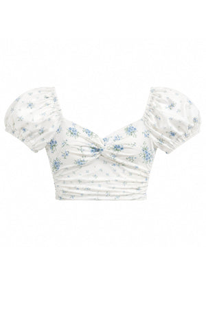 KatieJ Roya Top, White Floral