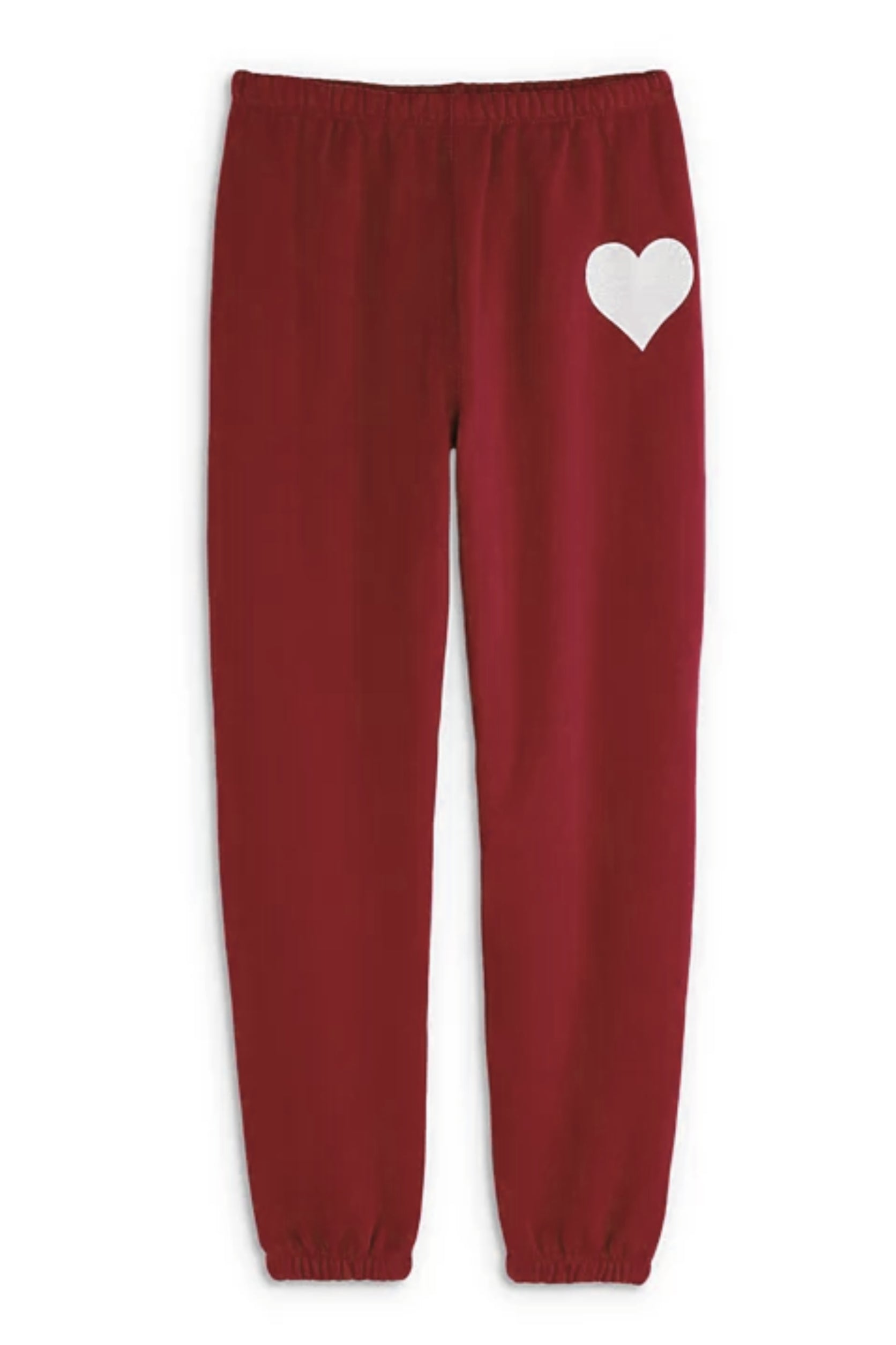 KatieJ Shane Heart Sweat Pants, Mulberry