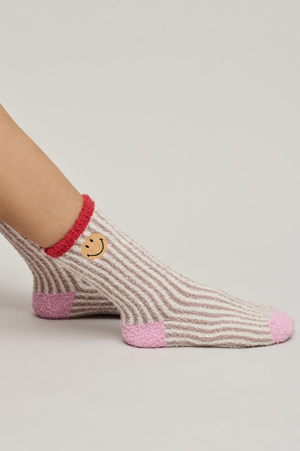 Barefoot Dreams CozyChic® Smiley® Ribbed Sock Set