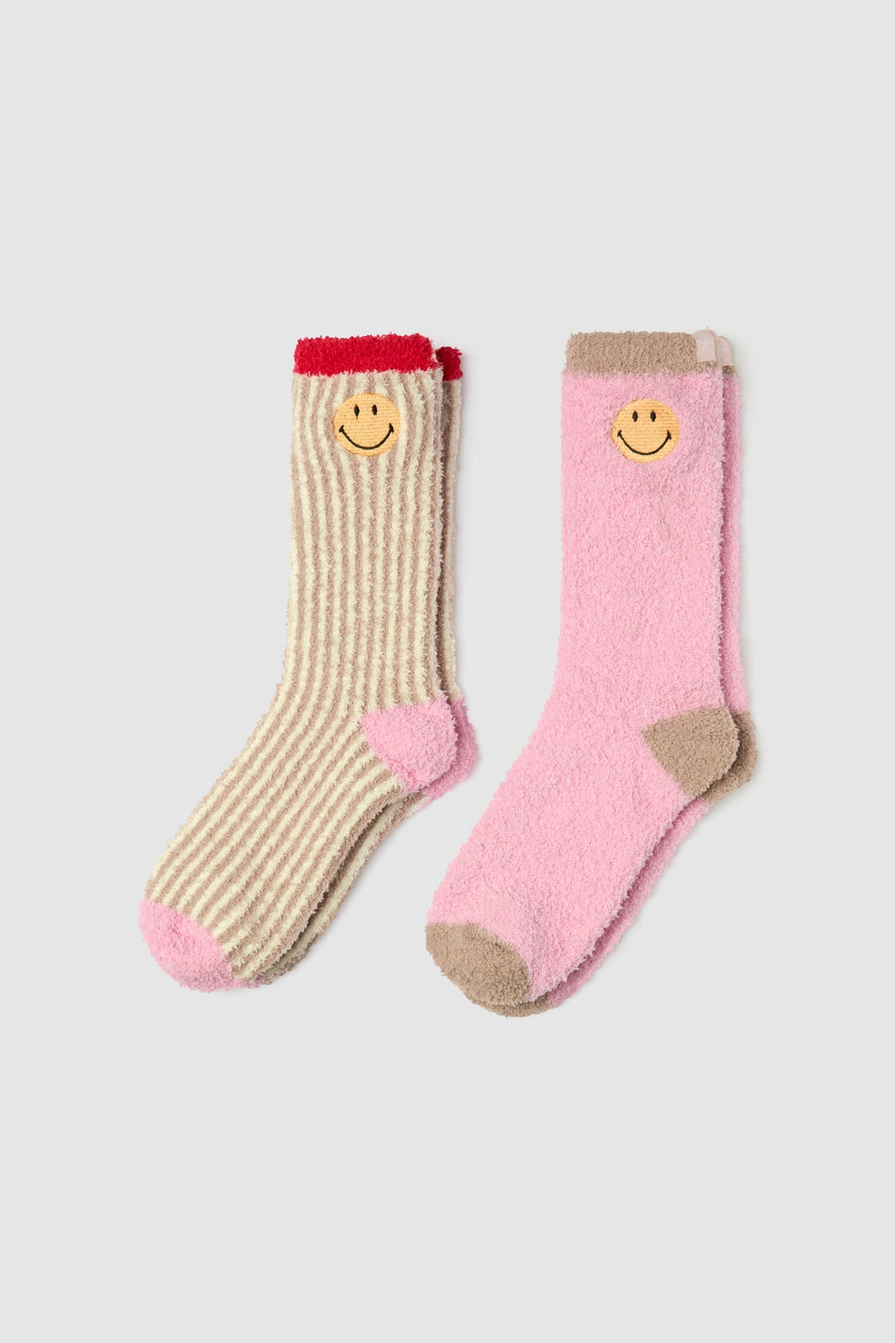 Barefoot Dreams CozyChic® Smiley® Ribbed Sock Set
