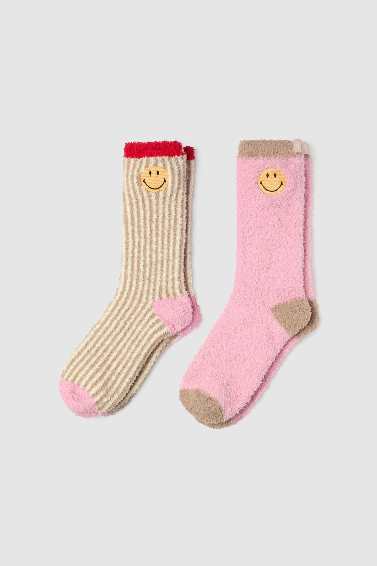 Barefoot Dreams CozyChic® Smiley® Ribbed Sock Set