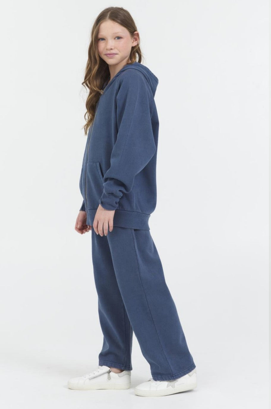 Vintage Havanah Washed Wide Leg Fleece Pant