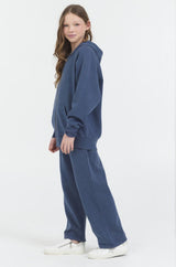 Vintage Havanah Washed Wide Leg Fleece Pant