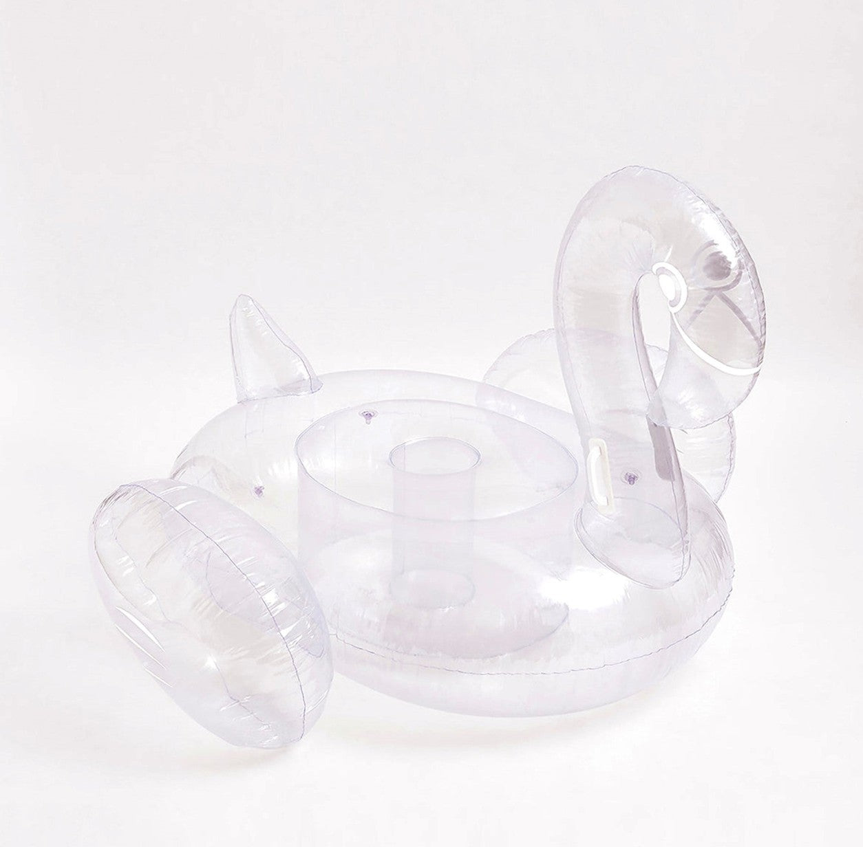 SunnyLIFE-Luxe Ride-On Flamingo, Clear