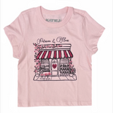 KatieJ Bakery Boxy Baby Tee, Baby Pink