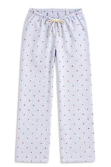 KatieJ Capri Striped Lounge Pants, Cherry Seersucker Stripe