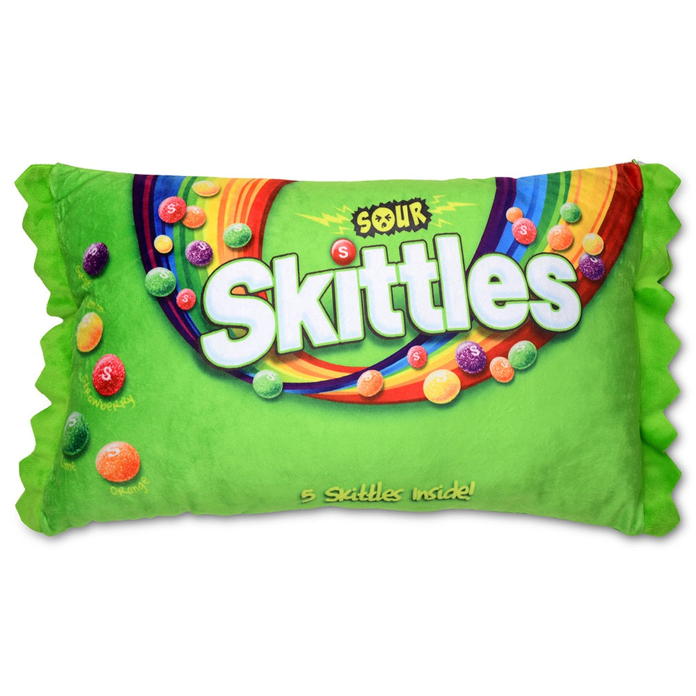 Iscream Sour Skittles Packaging Fleece Plush