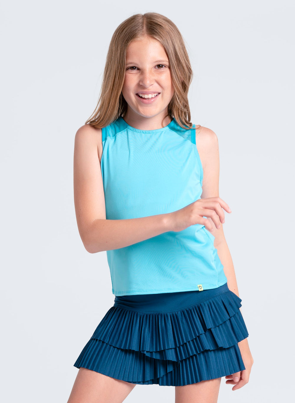 Lucky in Love Adult Tie Break Tank, Parrot