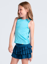 Lucky in Love Adult Tie Break Tank, Parrot
