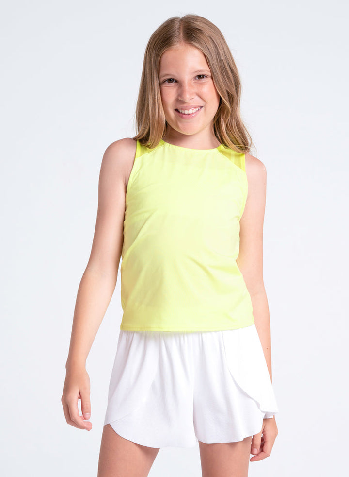 Lucky In Love Tie Break Girls Tank