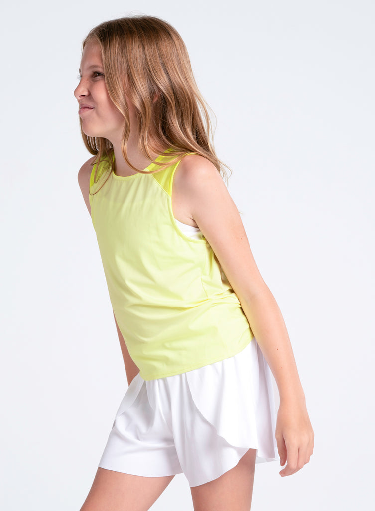 Lucky In Love Tie Break Girls Tank