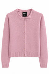 KatieJ Tamera Long Sleeve Cardigan, Dusty Mauve